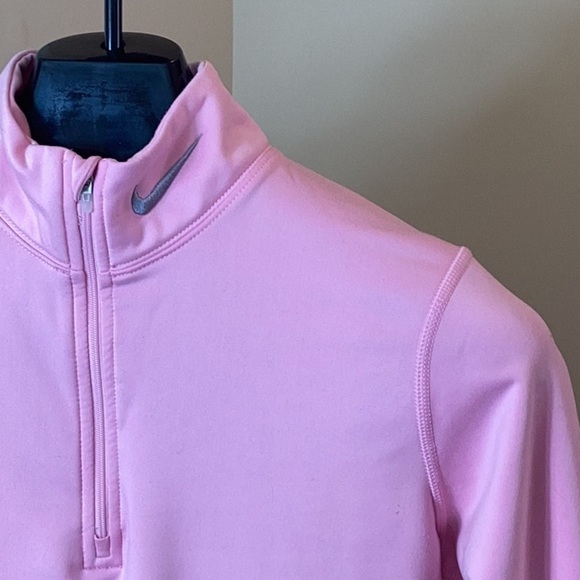 Nike Pink Pullover Athletic Top with Gray Swoosh - Picture 2 of 12